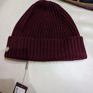 Burgundy Bruno Magli Cashmere hat